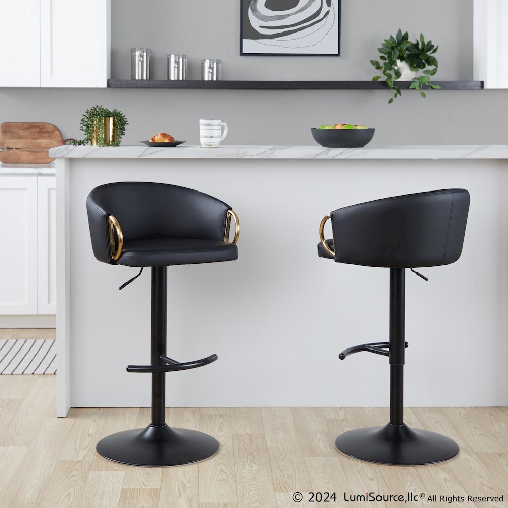 Claire Adjustable Barstool - Set of 2