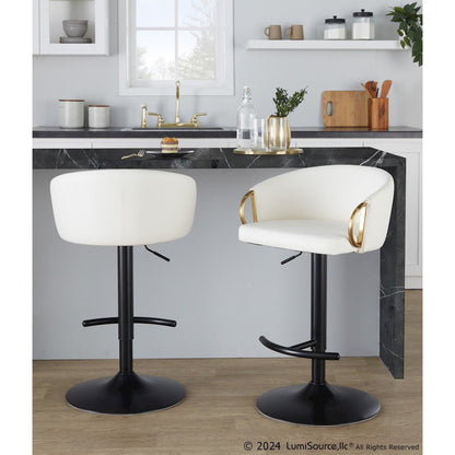 Claire Adjustable Barstool - Set of 2