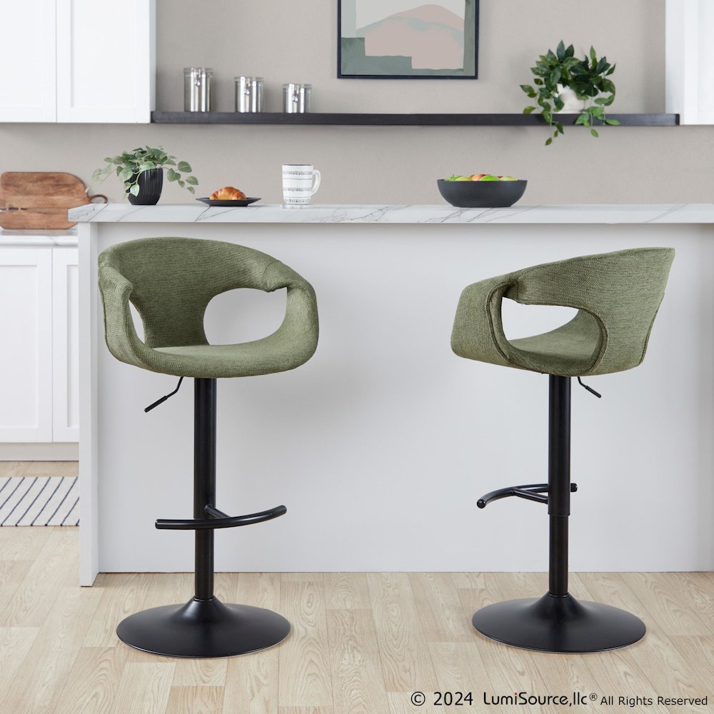 Curva Adjustable Barstool - Set of 2