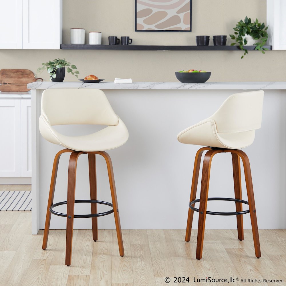 Fabrico 30" Fixed-Height Barstool - Set of 2