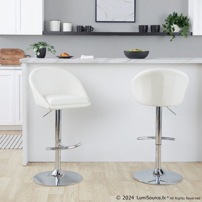 Matisse Highback Adjustable Barstool - Set of 2