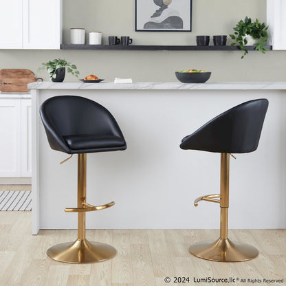 Matisse Highback Adjustable Barstool - Set of 2