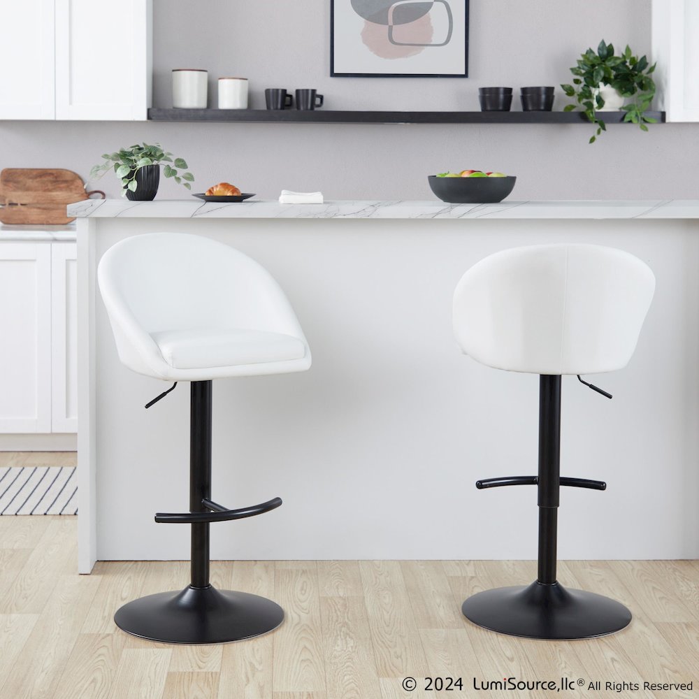 Matisse Highback Adjustable Barstool - Set of 2