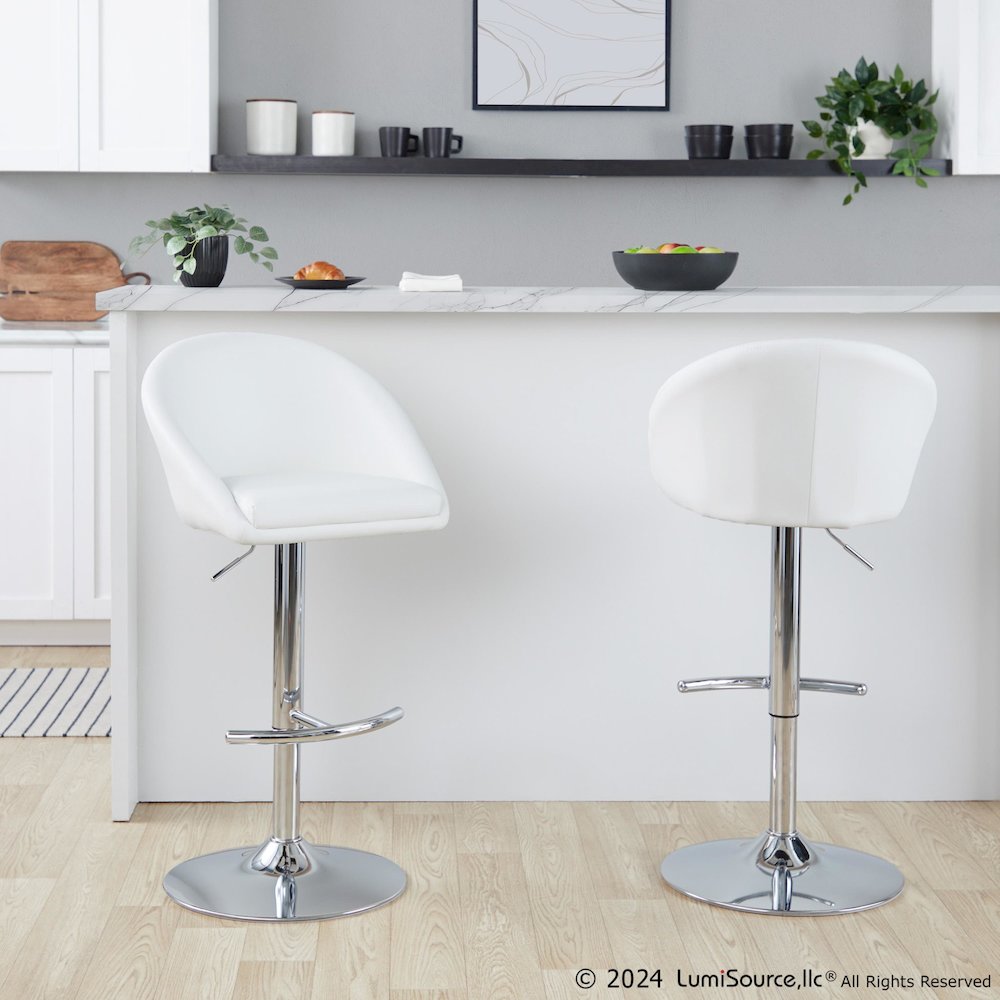 Matisse Highback Adjustable Barstool - Set of 2