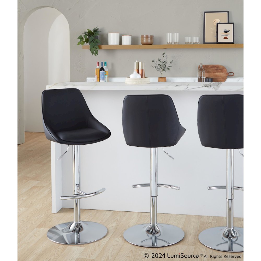 Diana Adjustable Barstool - Set of 2