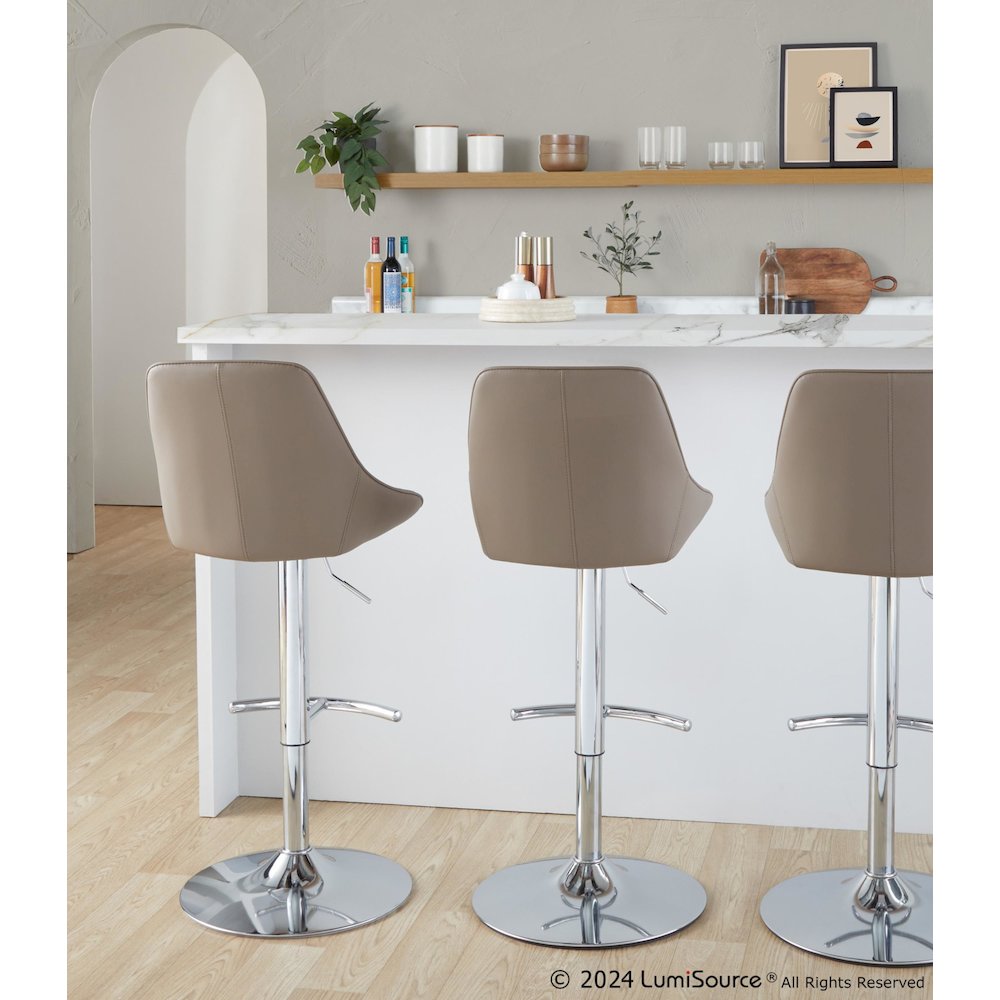 Diana Adjustable Barstool - Set of 2