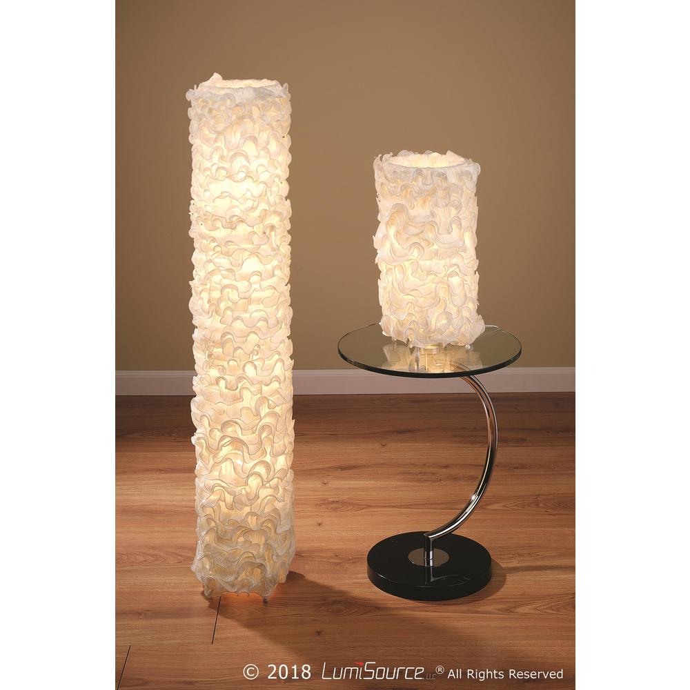Lace Contemporary Table Lamp in Cream
