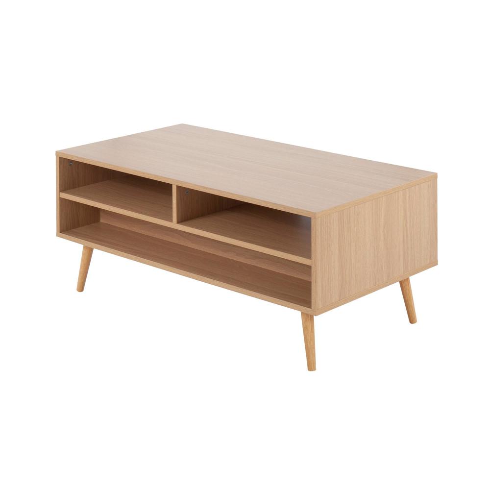 Natural Wood, White Wood Astro Coffee Table