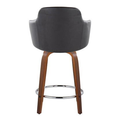 Brown Boyne 24" Fixed-Height Counter Stool - Set of 2