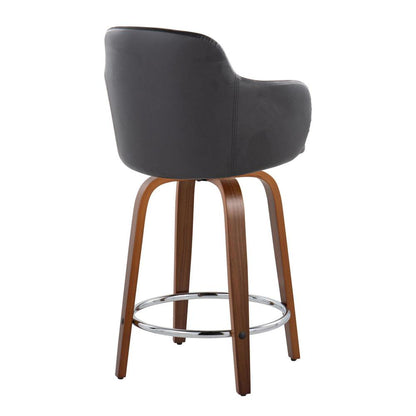 Brown Boyne 24" Fixed-Height Counter Stool - Set of 2