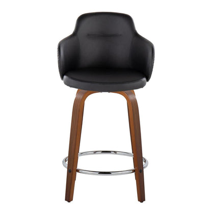 Brown Boyne 24" Fixed-Height Counter Stool - Set of 2