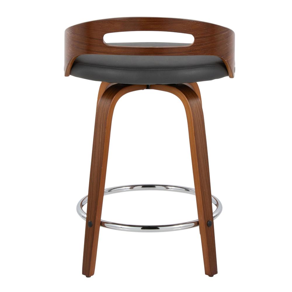 Brown Cassis 24" Fixed-Height Counter Stool - Set of 2