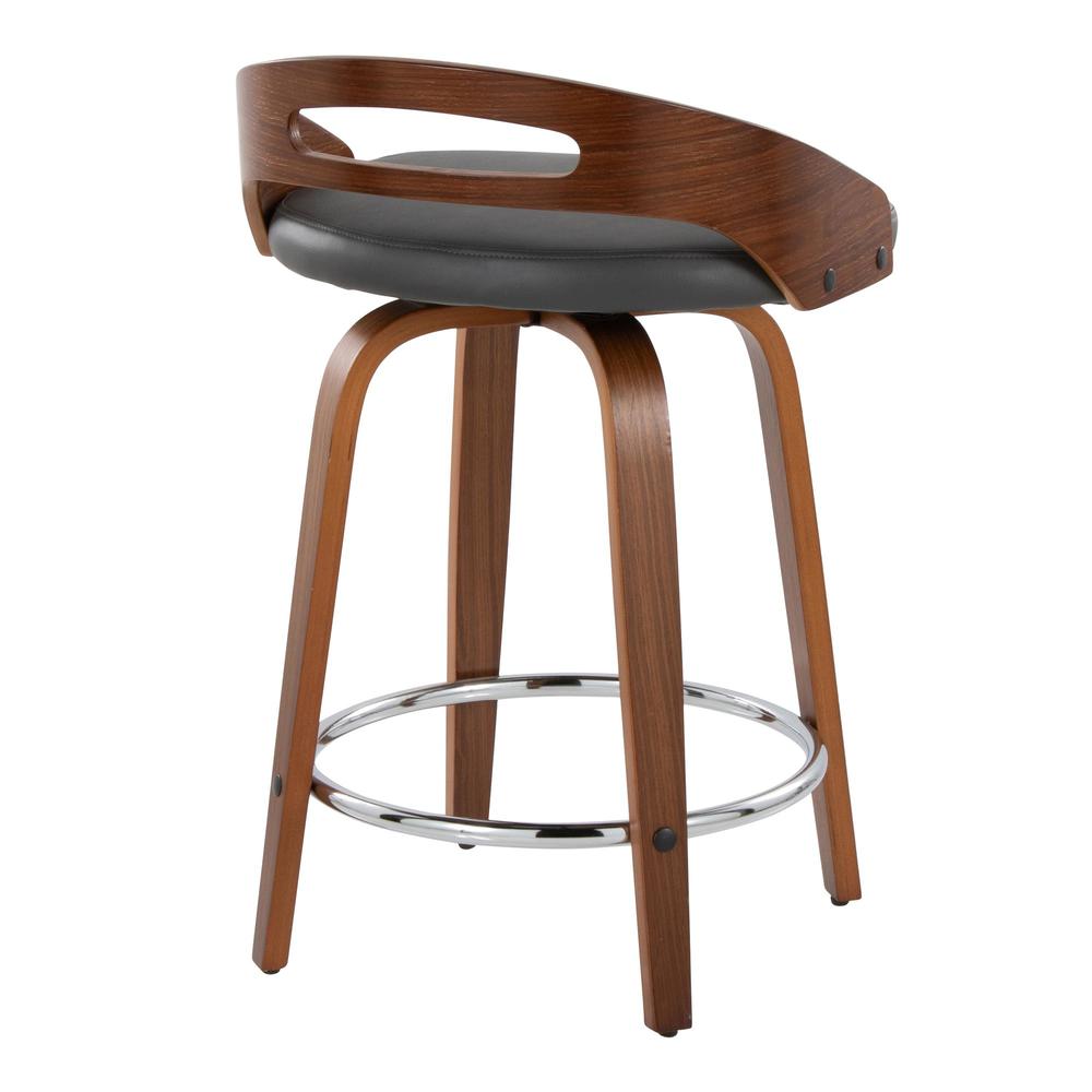 Brown Cassis 24" Fixed-Height Counter Stool - Set of 2