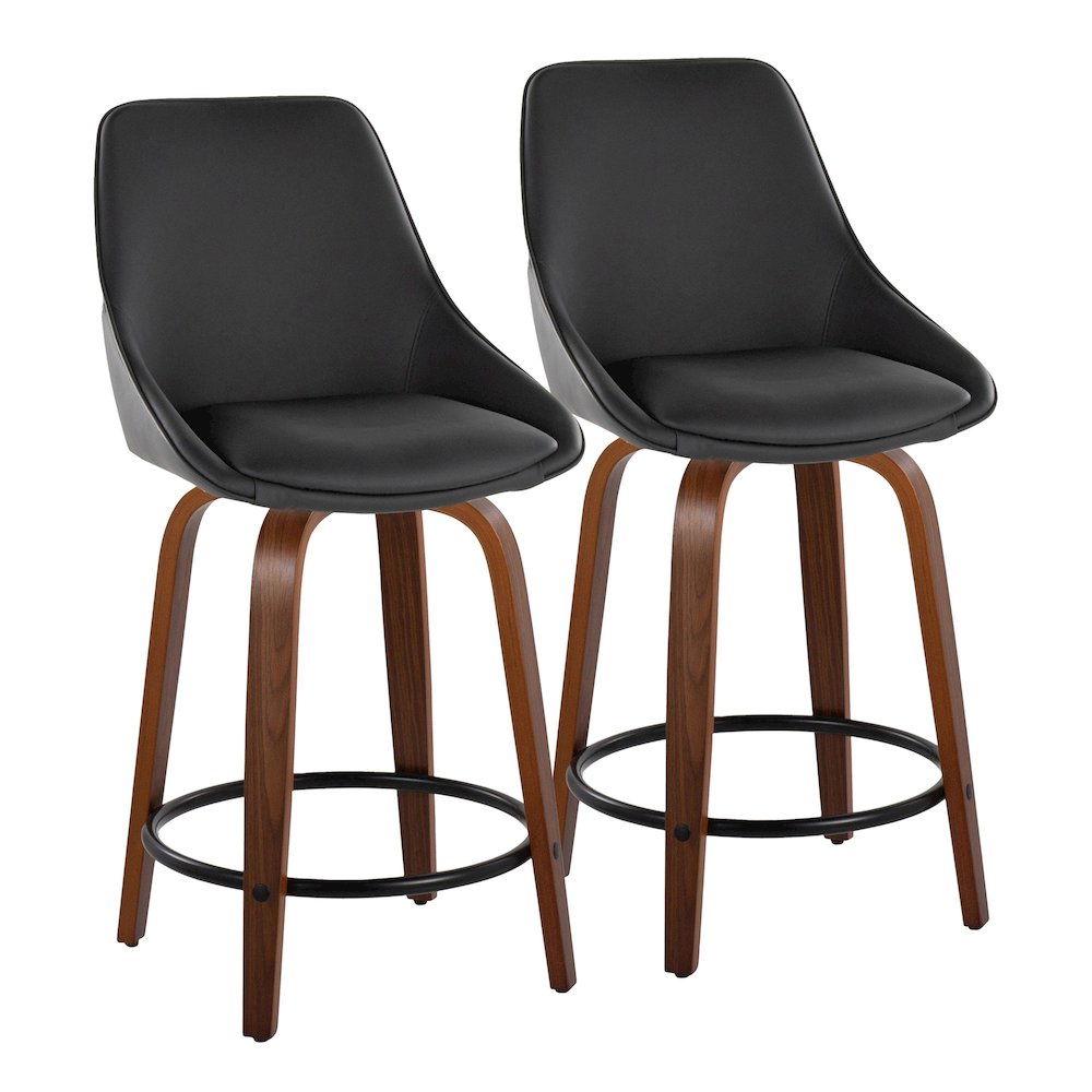 Diana 24" Fixed-Height Counter Stool - Set of 2