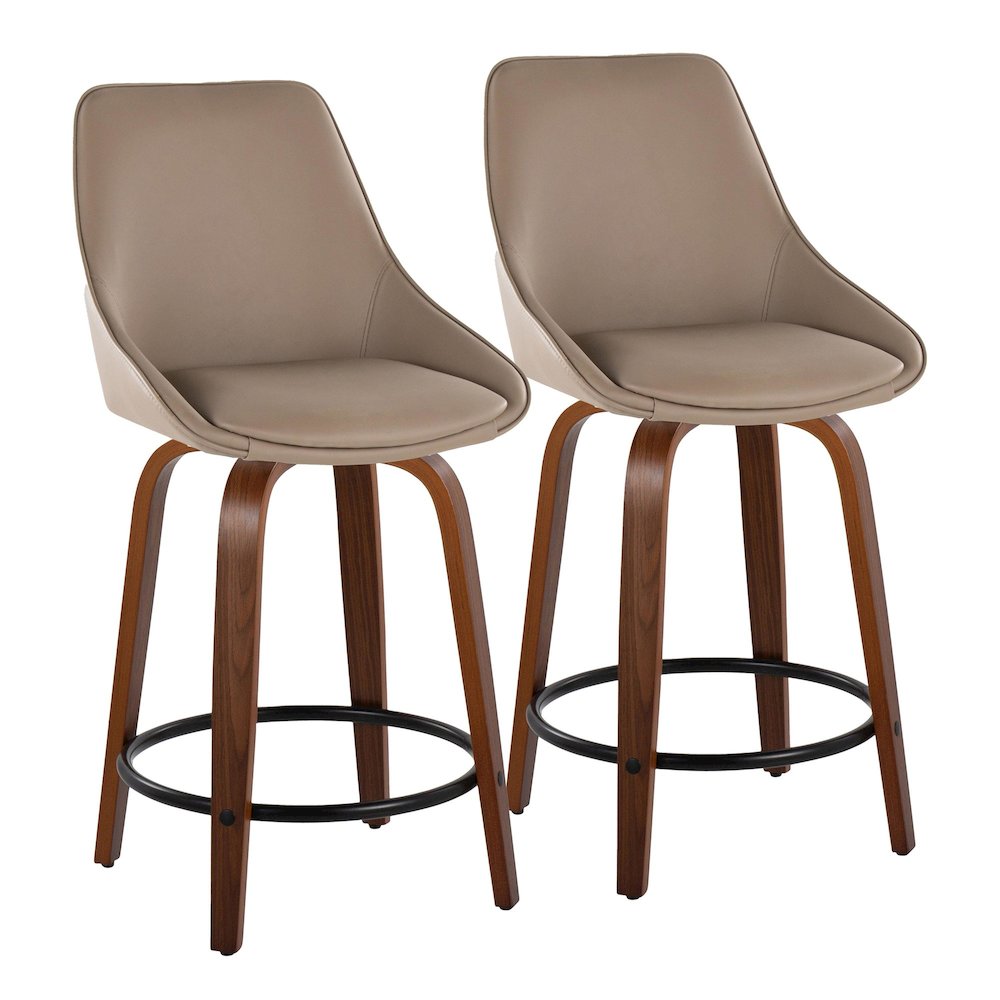 Diana 24" Fixed-Height Counter Stool - Set of 2