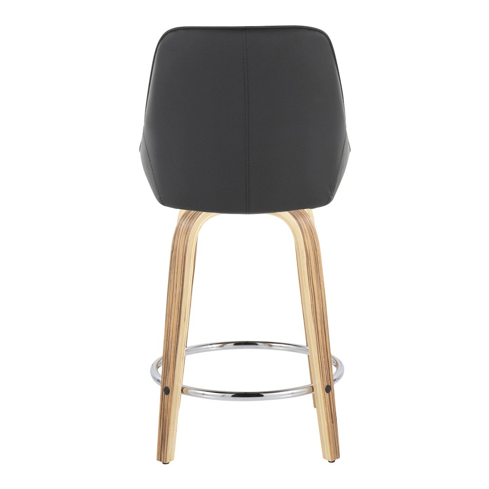 Diana 24" Fixed-Height Counter Stool - Set of  2