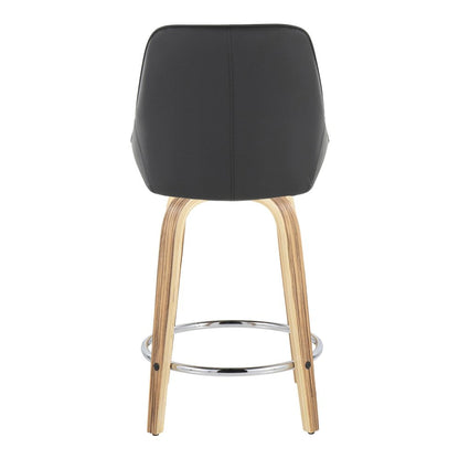 Diana 24" Fixed-Height Counter Stool - Set of  2