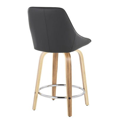 Diana 24" Fixed-Height Counter Stool - Set of  2