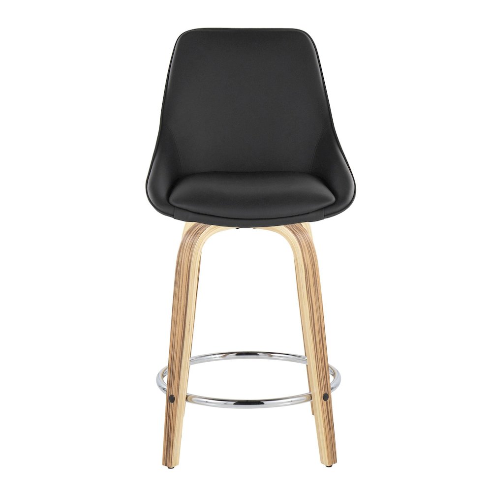 Diana 24" Fixed-Height Counter Stool - Set of  2