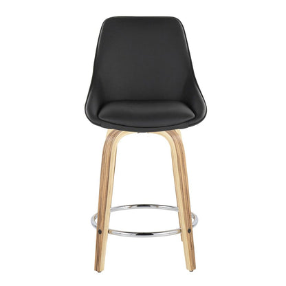 Diana 24" Fixed-Height Counter Stool - Set of  2