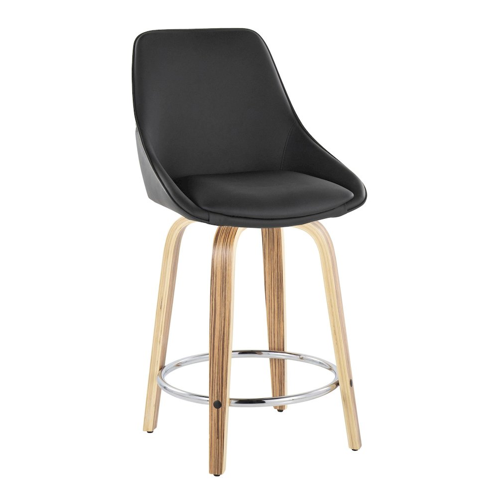 Diana 24" Fixed-Height Counter Stool - Set of  2