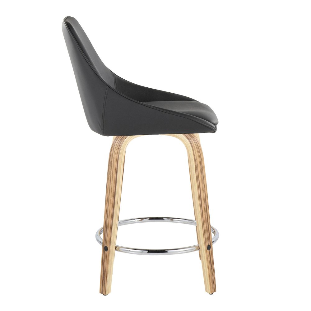 Diana 24" Fixed-Height Counter Stool - Set of  2