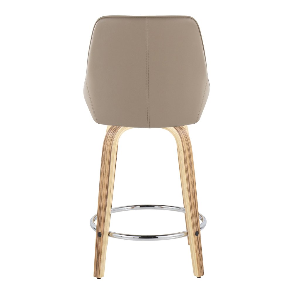 Diana 24" Fixed-Height Counter Stool - Set of  2