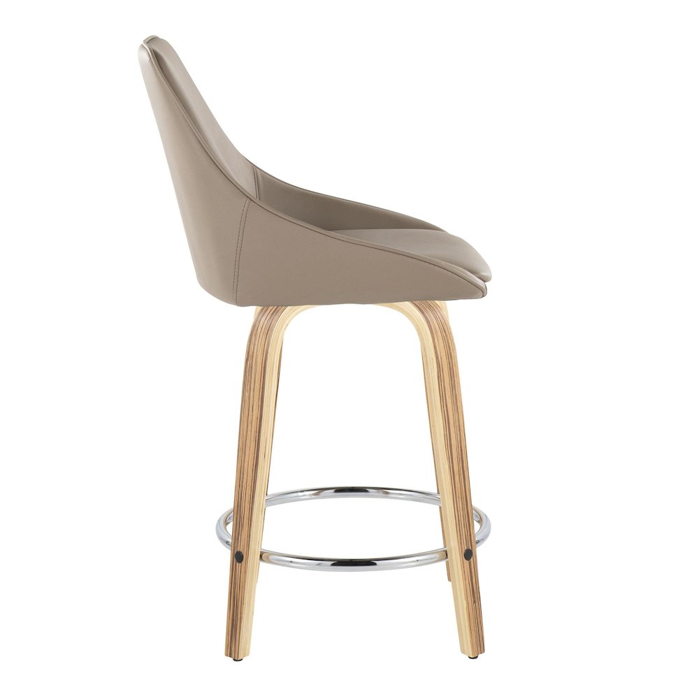 Diana 24" Fixed-Height Counter Stool - Set of  2