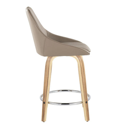 Diana 24" Fixed-Height Counter Stool - Set of  2