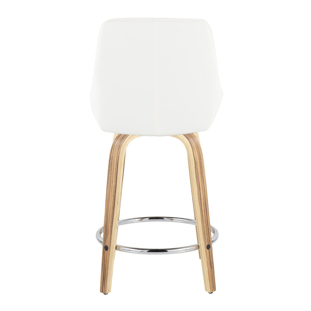Diana 24" Fixed-Height Counter Stool - Set of  2
