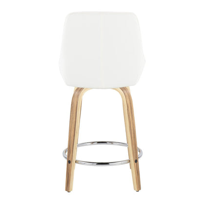 Diana 24" Fixed-Height Counter Stool - Set of  2
