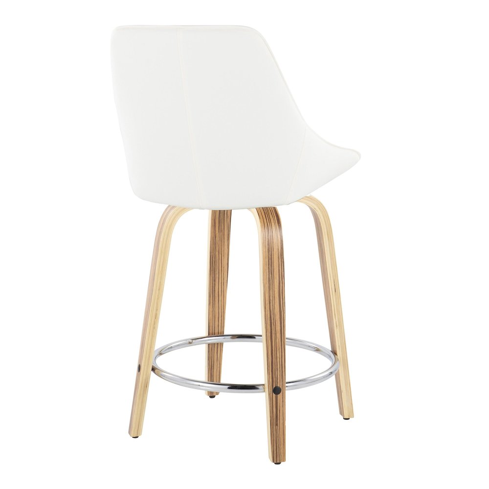 Diana 24" Fixed-Height Counter Stool - Set of  2