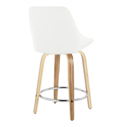 Diana 24" Fixed-Height Counter Stool - Set of  2