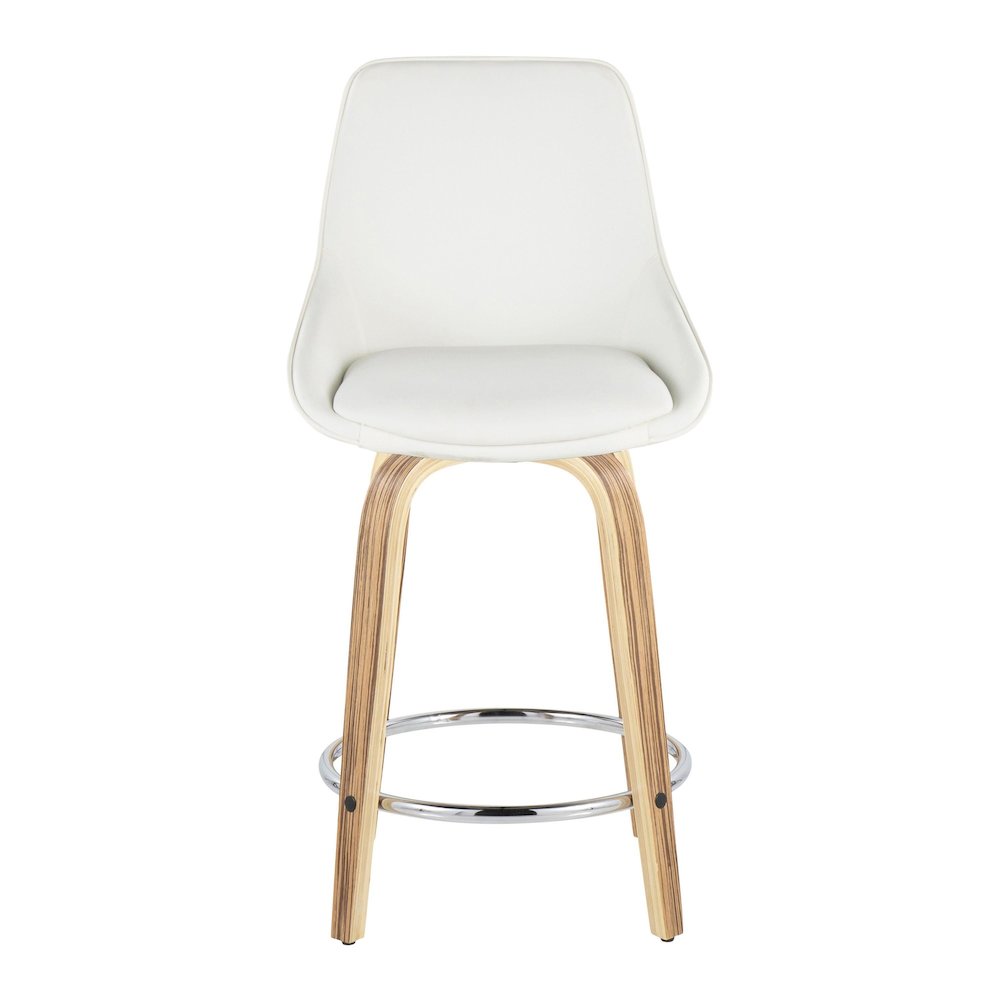Diana 24" Fixed-Height Counter Stool - Set of  2