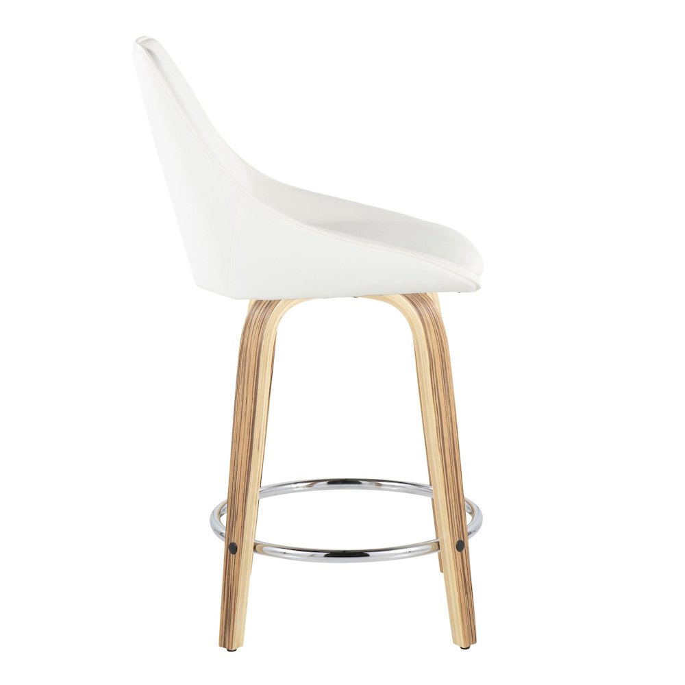 Diana 24" Fixed-Height Counter Stool - Set of  2