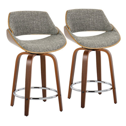 Fabrizzi 24" Fixed-Height Counter Stool - Set of 2