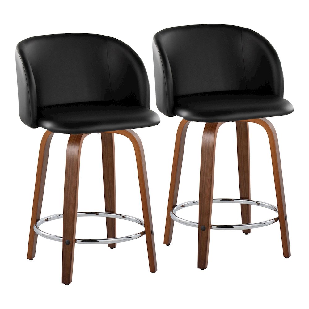 Fran 24" Fixed-Height Counter Stool - Set of 2