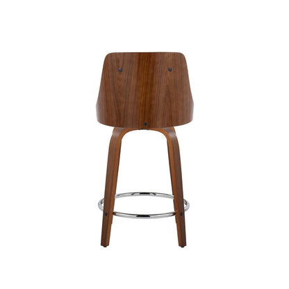Brown Gianna 24" Fixed-Height Counter Stool - Set of 2
