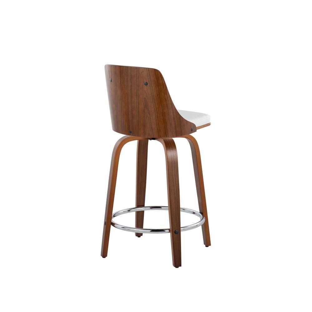 Brown Gianna 24" Fixed-Height Counter Stool - Set of 2