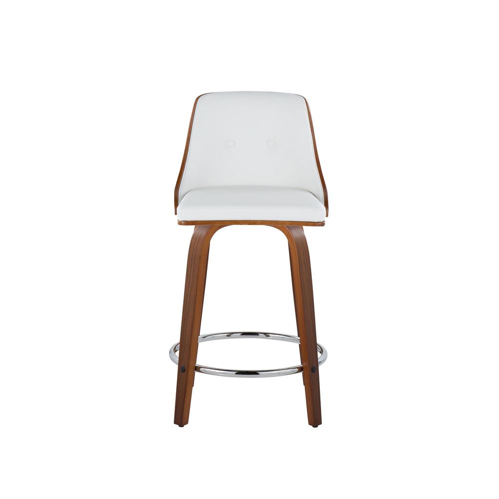 Brown Gianna 24" Fixed-Height Counter Stool - Set of 2