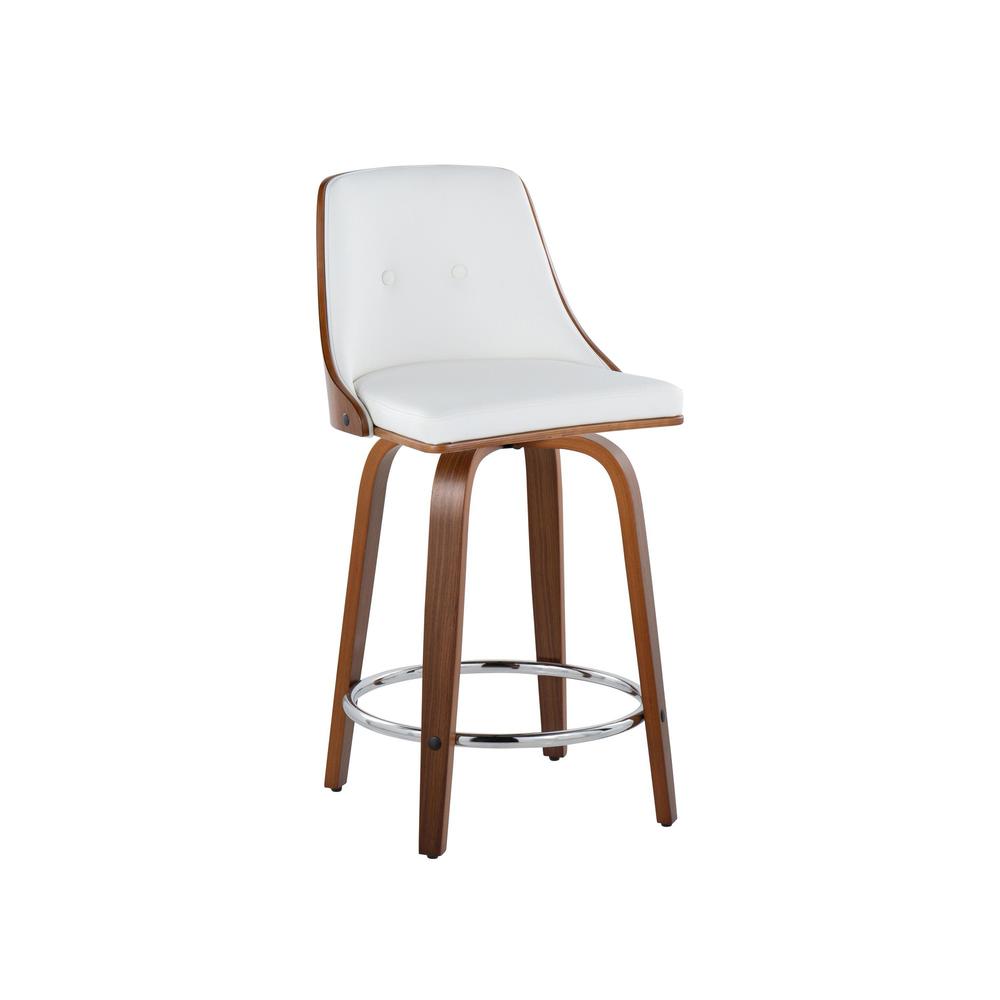 Brown Gianna 24" Fixed-Height Counter Stool - Set of 2
