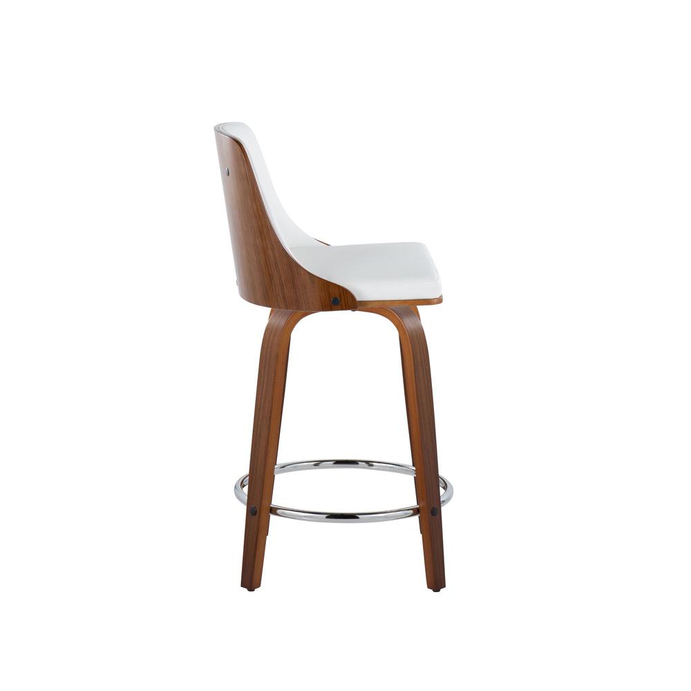 Brown Gianna 24" Fixed-Height Counter Stool - Set of 2