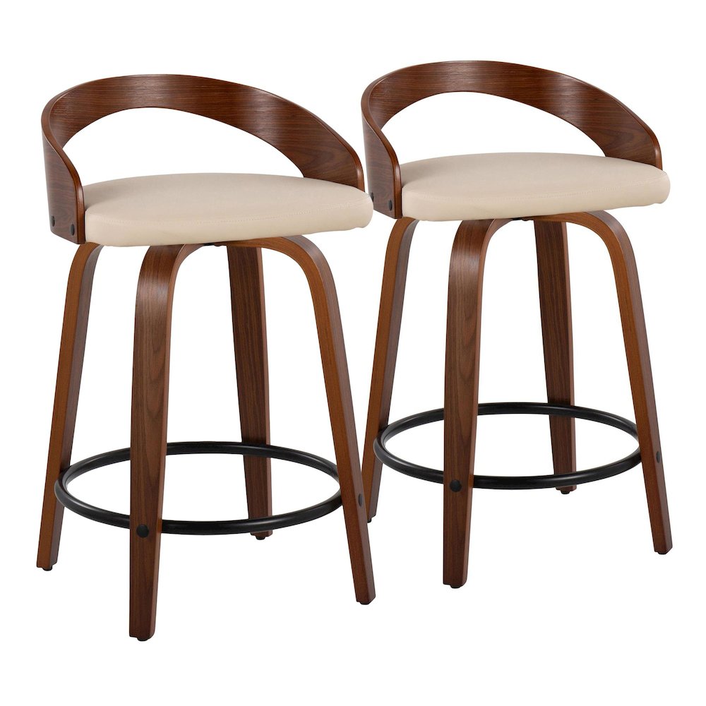 Grotto 24" Fixed-Height Counter Stool - Set of 2