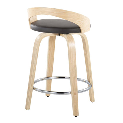 Grotto 24" Fixed-Height Counter Stool - Set of 2