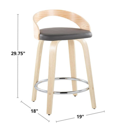 Grotto 24" Fixed-Height Counter Stool - Set of 2