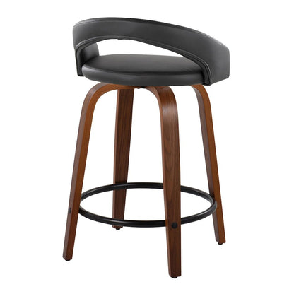 Grotto Upholstered 24" Fixed-Height Counter Stool - Set of 2