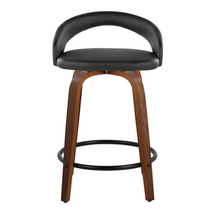 Grotto Upholstered 24" Fixed-Height Counter Stool - Set of 2