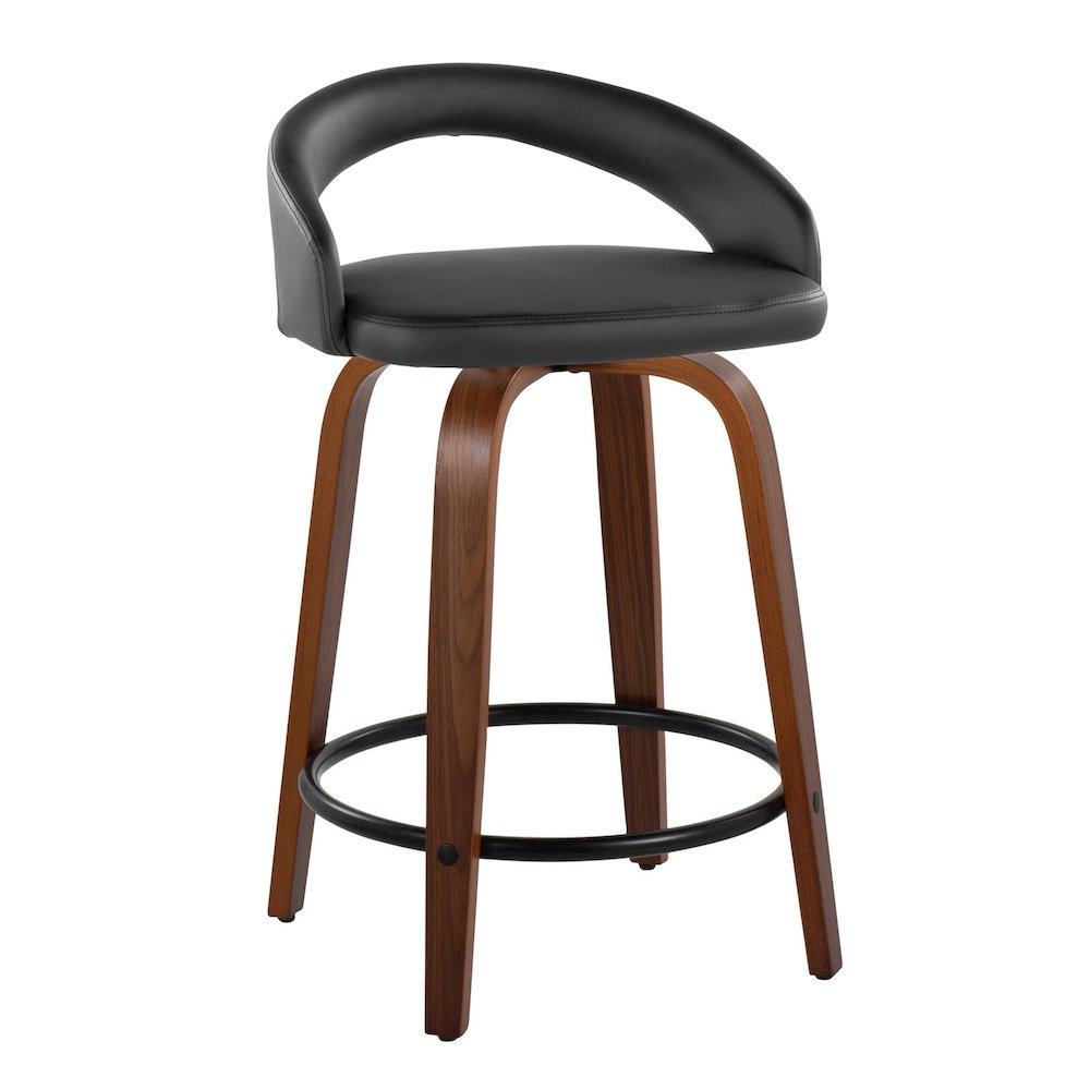 Grotto Upholstered 24" Fixed-Height Counter Stool - Set of 2