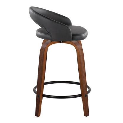 Grotto Upholstered 24" Fixed-Height Counter Stool - Set of 2