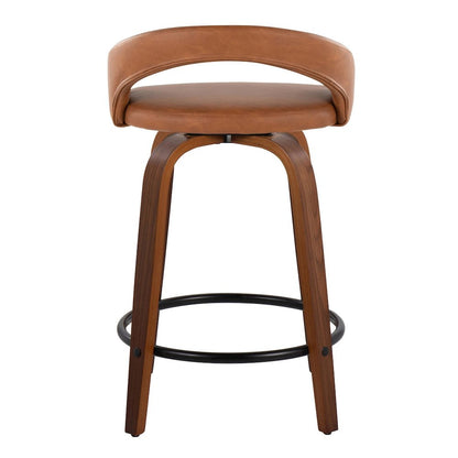 Grotto Upholstered 24" Fixed-Height Counter Stool - Set of 2